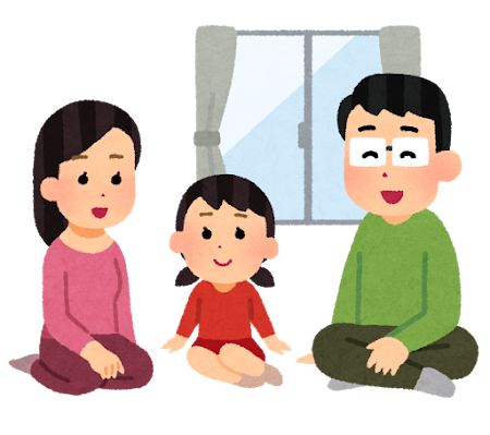 団らんする家族